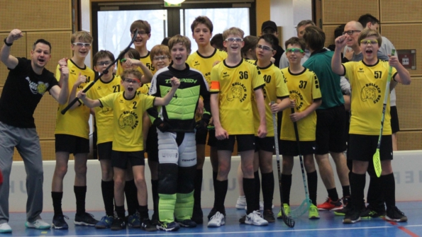 U15-Team der Bullach Bees nach Sieg beim Heimspieltag