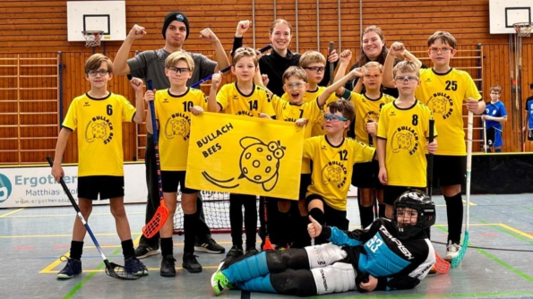 Das U11-Team der Bullach Bees beim ersten Spieltag in Nordheim